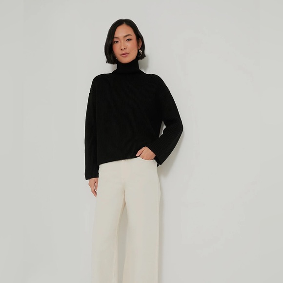 Pomander Place Black Knit Helen Turtleneck Sweater purchased from Tuckernuck - Picture 3 of 6